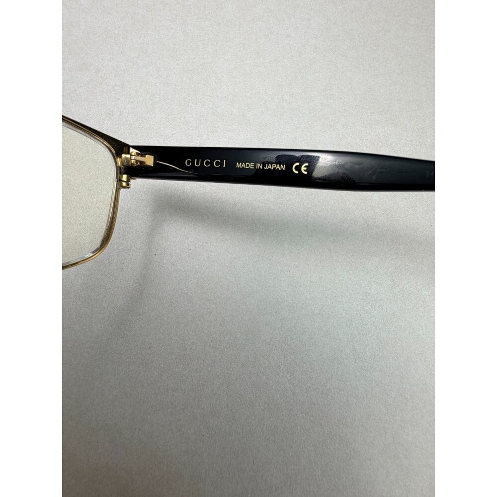 Gucci Titanium Eyeglasses GG0274OJ 002 Gold Frame Made In Japan 55-18-145 - Picture 6 of 12